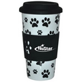 Ceramic Paw Print Tumbler